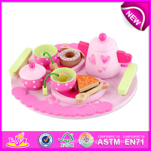 Qualidade alta New Toy Tea Set, pretendam jogar Tea Set Toy para crianças, madeira Toy Tea Set Brinquedos para crianças, jogo de chá de madeira Toy W10b092